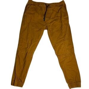 Tony Hawk Skate Joggers Mens Large Brown Canvas Durable Reinforced Drawstring